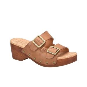 NEW KORK-EASE Saffron Slide Clog Sandal Brown Terra Size 9
